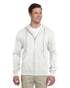 Jerzees 993 - Adult 8 oz. NuBlend® Fleece Full-Zip Hooded Sweatshirt White