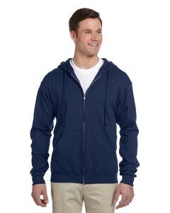 Jerzees 993 - Adult 8 oz. NuBlend® Fleece Full-Zip Hooded Sweatshirt J Navy