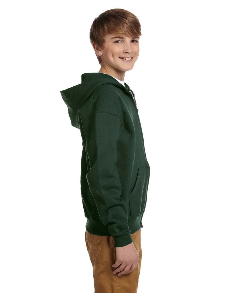 Jerzees 993B - Youth 8 oz. NuBlend® Fleece Full-Zip Hooded Sweatshirt