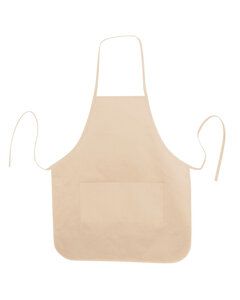Liberty Bags LB5505 - Heather NL2R Long Round Bottom Cotton Twill Apron Natural