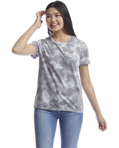 Alternative Apparel 1172CB - Ladies Her Printed Go-To T-Shirt Grey Tie Dye
