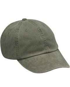 Adams AD969 - 6-Panel Low-Profile Washed Pigment-Dyed Cap Olive