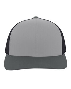 Pacific Headwear 104C - Trucker Snapback Hat Ht Gr/Lt C/L C