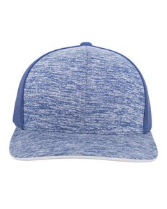 Pacific Headwear 106C - Aggressive Heather Snapback Trucker Cap Royal Hthr/Royl