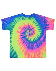 Tie-Dye 1050CD - Ladies Cropped T-Shirt Neon Rainbow