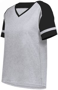 Augusta Sportswear 2914 - Ladies Fanatic 2.0 Tee Grey Heather/Black