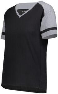 Augusta Sportswear 2914 - Ladies Fanatic 2.0 Tee Black/Grey Heather
