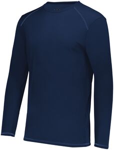 Augusta Sportswear 6845 - Super Soft Spun Poly Long Sleeve Tee Navy