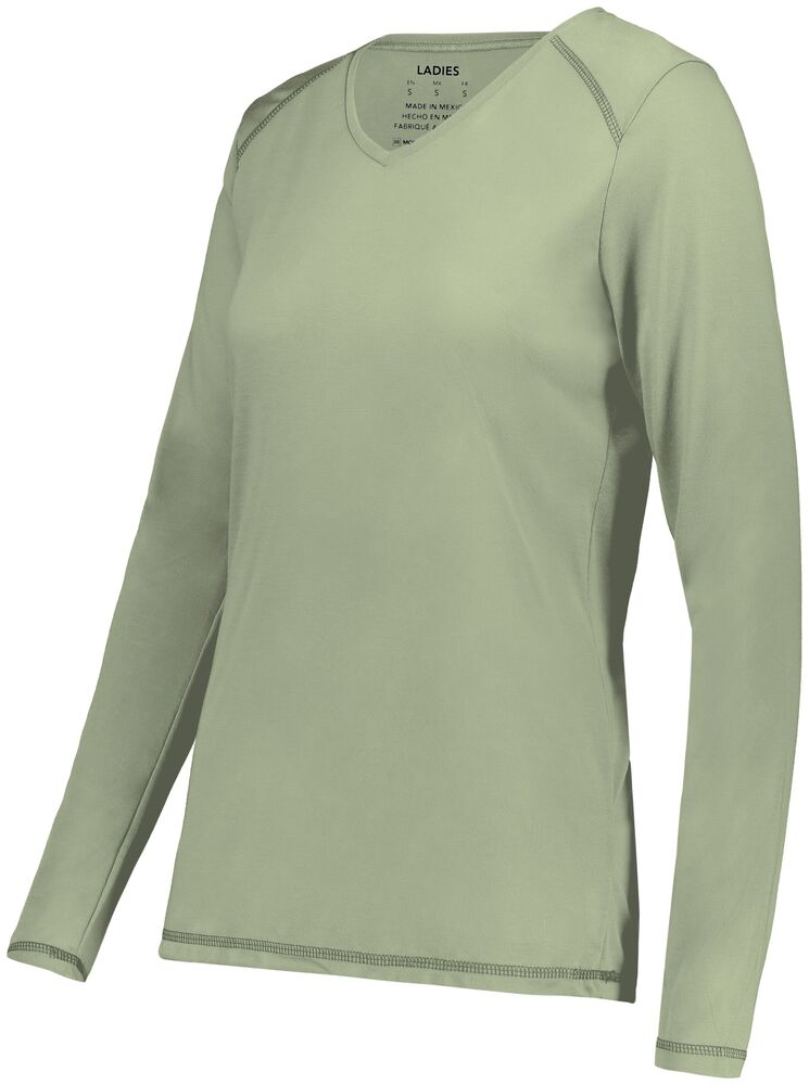 Augusta Sportswear 6847 - Ladies Super Soft Spun Poly Long Sleeve Tee