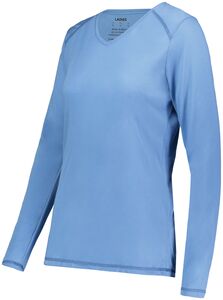Augusta Sportswear 6847 - Ladies Super Soft Spun Poly Long Sleeve Tee Lake