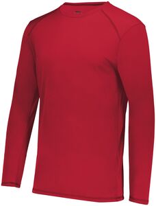 Augusta Sportswear 6846 - Youth Super Soft Spun Poly Long Sleeve Tee Scarlet