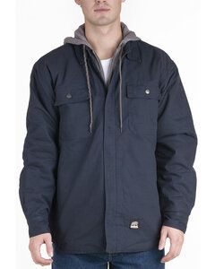 Berne SH68 - Men's Throttle Hooded Shirt Jacket Navy