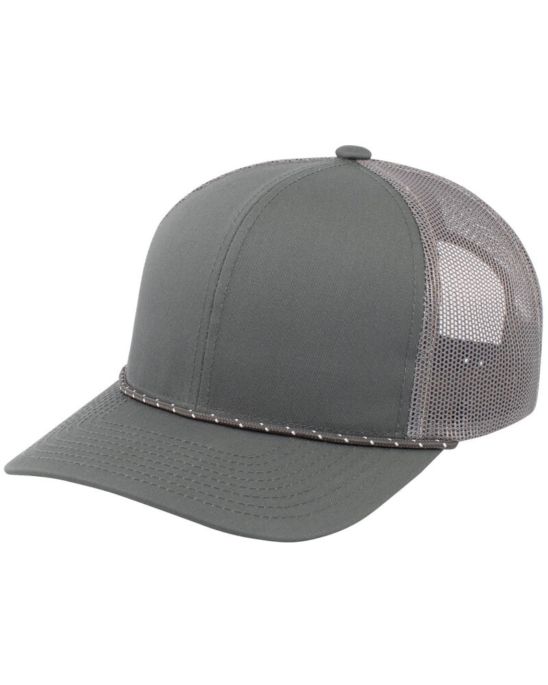 Pacific Headwear 104BR - Trucker Snapback Braid Cap