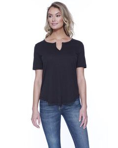 StarTee ST1822 - Ladies Cotton/Modal Slit V-Neck