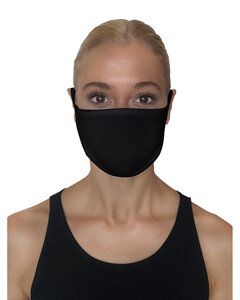 StarTee ST911 - Unisex 2-Layer Cotton Face Mask Black