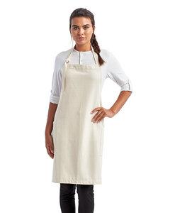 Artisan Collection by Reprime RP122 - Unisex Regenerate Sustainable Bib Apron Natural