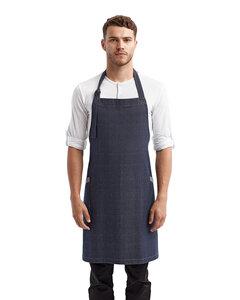 Artisan Collection by Reprime RP122 - Unisex Regenerate Sustainable Bib Apron Indigo Denim