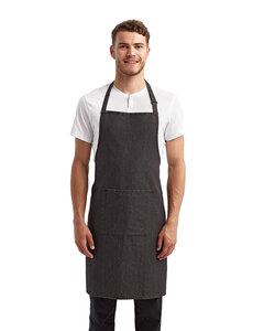 Artisan Collection by Reprime RP154 - Unisex 'Colours' Sustainable Pocket Bib Apron Black Denim