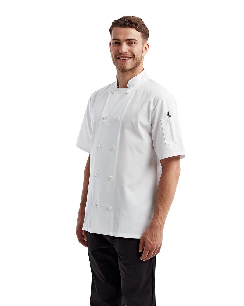 Artisan Collection by Reprime RP656 - Unisex Shirt-Sleeve Sustainable Chef's Jacket