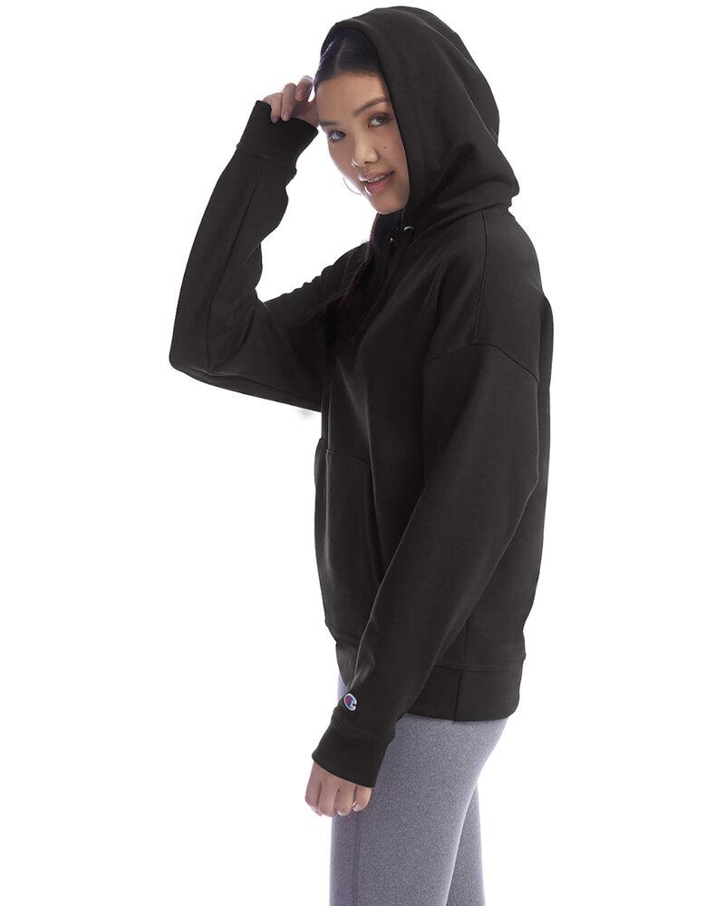 Champion S760 - Ladies PowerBlend Relaxed Hooded Sweatshirt