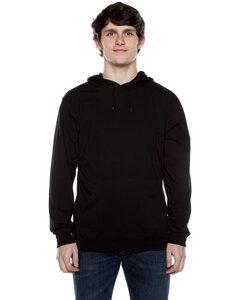 Beimar AHJ701 - Unisex 4.5 oz. Long-Sleeve Jersey Hooded T-Shirt Black