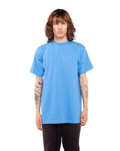 Shaka Wear SHASS - Adult 6 oz., Active Short-Sleeve Crewneck T-Shirt Cream Blue