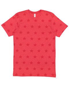 Code V 3929 - Mens' Five Star T-Shirt Red Star
