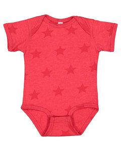 Code V 4329 - Infant Five Star Bodysuit Red Star