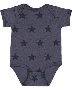 Code V 4329 - Infant Five Star Bodysuit Denim Star