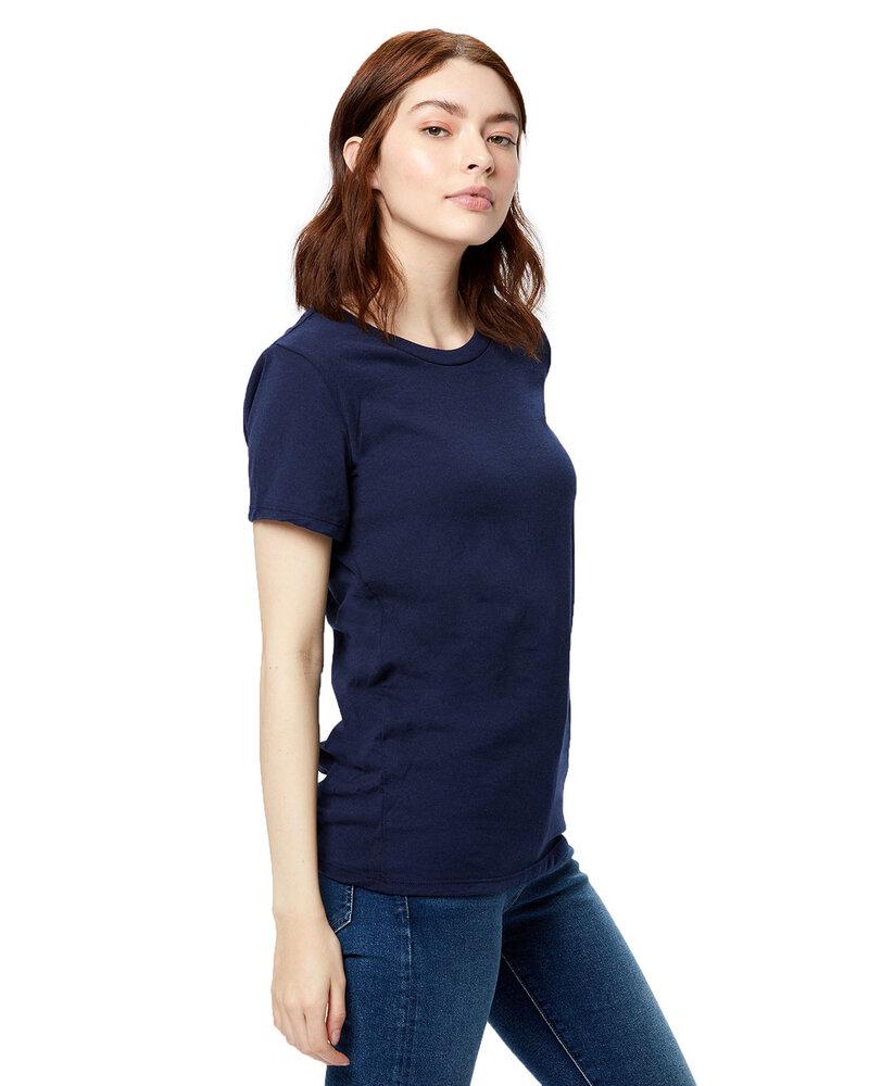 US Blanks US100R - Ladies 5.8 oz. Short-Sleeve Recover Yarn Crewneck