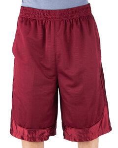 Shaka Wear SHBMS - Adult Mesh Shorts Burgundy