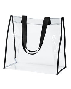 BAGedge BE252 - Clear PVC Tote Black