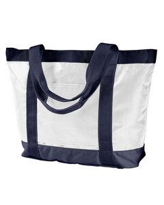 BAGedge BE254 - All-Weather Tote White/Navy