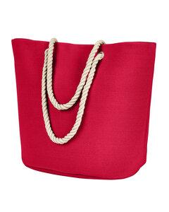 BAGedge BE256 - Polyester Canvas Rope Tote Red