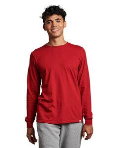 Russell Athletic 64LTTM - Unisex Essential Performance Long-Sleeve T-Shirt Cardinal
