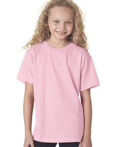 Bayside BA4100 - Youth 6.1 oz., 100 % Cotton T-Shirt Light Pink