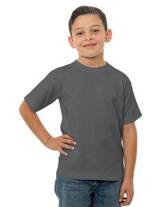 Bayside BA4100 - Youth 6.1 oz., 100 % Cotton T-Shirt Charcoal