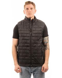 Burnside 8703BU - Adult Box Quilted Puffer Vest Black