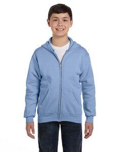 Hanes P480 - Youth 7.8 oz. EcoSmart® 50/50 Full-Zip Hooded Sweatshirt