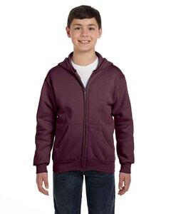 Hanes P480 - Youth 7.8 oz. EcoSmart® 50/50 Full-Zip Hooded Sweatshirt