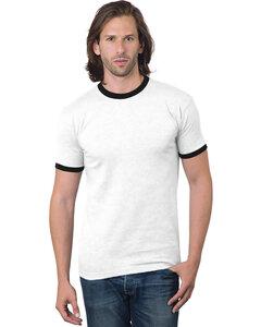 Bayside BA1801 - Unisex Ringer T-Shirt White/Black