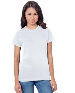 Bayside BA3075 - Ladies Union-Made 6.1 oz., Cotton T-Shirt White