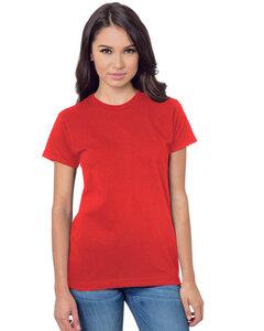 Bayside BA3075 - Ladies Union-Made 6.1 oz., Cotton T-Shirt Red