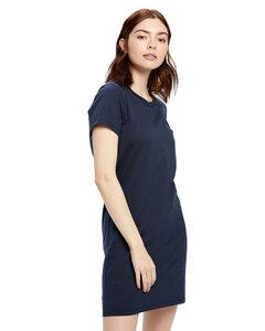 US Blanks US401 - Ladies Cotton T-Shirt Dress Navy Blue
