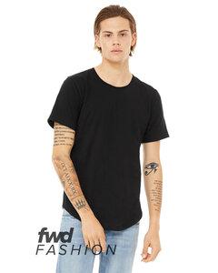 Bella+Canvas 3003C - FWD Fashion Men's Curved Hem Short Sleeve T-Shirt Black