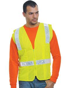 Bayside BA3788 - Unisex ANSI Surveyor Vest Lime Green