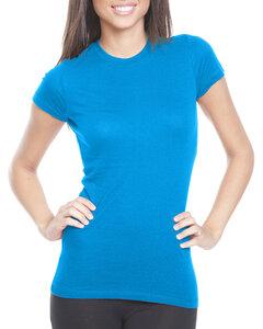 Bayside 4990 - Ladies 4.2 oz., 100% Ring-Spun Cotton  Jersey T-Shirt Turquoise