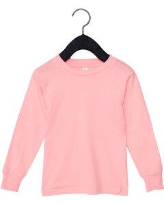 Bella+Canvas 3501T - Youth Toddler Jersey Long Sleeve T-Shirt Pink