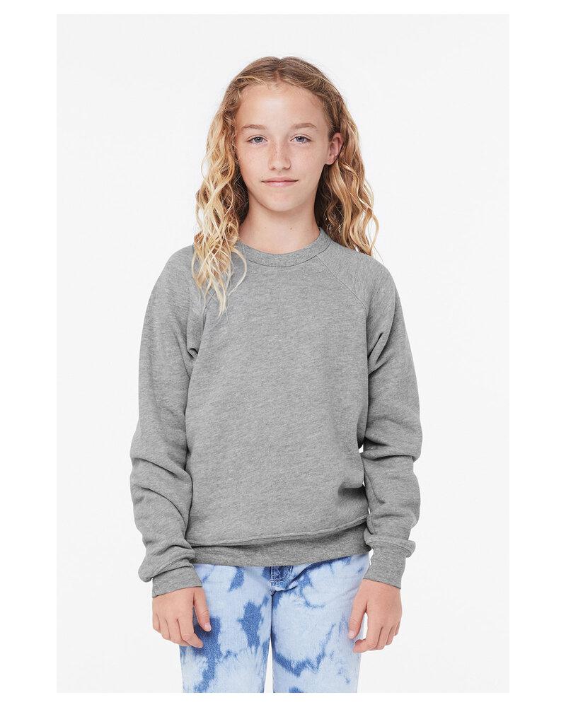Bella+Canvas 3901Y - Youth Sponge Fleece Raglan Sweatshirt