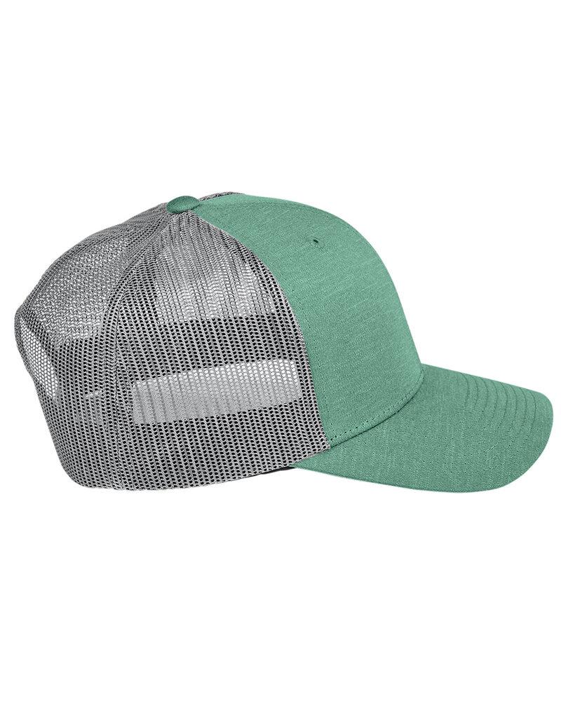 Team 365 TT802 - by Yupoong® Adult Zone Sonic Heather Trucker Cap